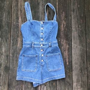 Free People denim romper!